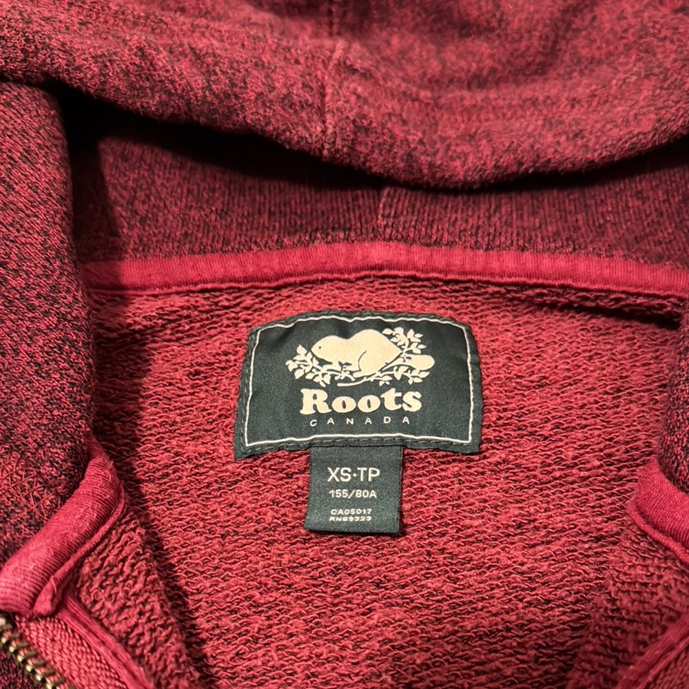 Roots Burgundy Zip-Up Hoodie - Picture 4 of 4